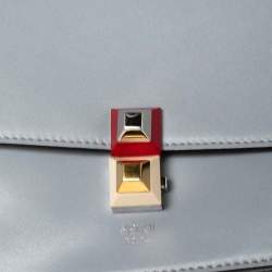 مملوكة مسبقًا حقيبة كتف فندي كان I جلد أزرق صغيرة