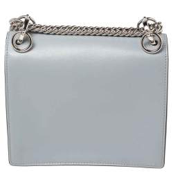 مملوكة مسبقًا حقيبة كتف فندي كان I جلد أزرق صغيرة