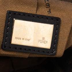 Pre Owned Fendi Tobacco Zucca Canvas Mini Chef Bag