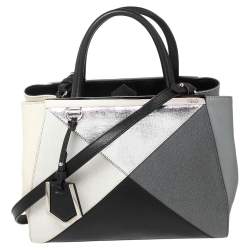 Pre Owned Fendi Multicolor Leather Medium 2Jours Tote