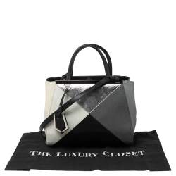 Pre Owned Fendi Multicolor Leather Medium 2Jours Tote