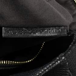 Pre Owned Fendi Black Canvas Large Mia Shoulder Bag