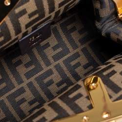 Pre Owned Fendi Mocha Leather Small First Shoulder Bag