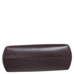 Pre Owned Fendi Mocha Leather Small First Shoulder Bag
