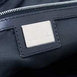 Pre Owned Fendi Black Suede Studded Satchel