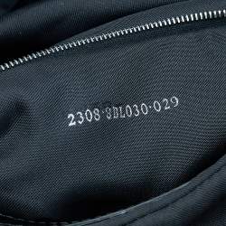 Pre Owned Fendi Black Suede Studded Satchel