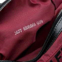 Pre Owned Fendi Red Zucchino Canvas Big Mama Forever Shoulder Bag