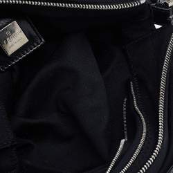 Pre Owned Fendi Black Neoprene and Leather Baguette Bag
