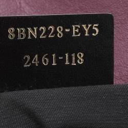مملوكة مسبقًا Fendi Brown/Pink Zucchino Canvas And Leather Tote