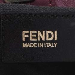 مملوكة مسبقًا Fendi Brown/Pink Zucchino Canvas And Leather Tote
