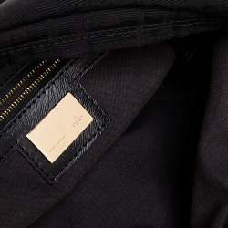 Pre Owned Fendi Black Zucca Canvas Chef Chain Link Hobo