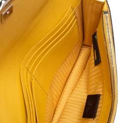 Pre Owned Fendi Multicolor Leather 2Jours Envelope Clutch
