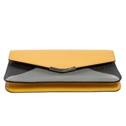 Pre Owned Fendi Multicolor Leather 2Jours Envelope Clutch