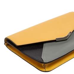 Pre Owned Fendi Multicolor Leather 2Jours Envelope Clutch