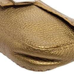 Pre Owned حقيبة فندي ماما باغيت جلد سيلير أخضر ميتاليك