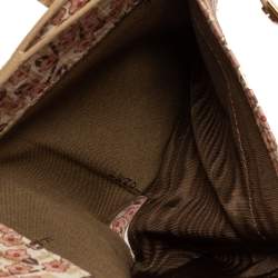 مملوكة مسبقًا Fendi Cream Zucchino Coated Canvas FF Flap Compact Wallet