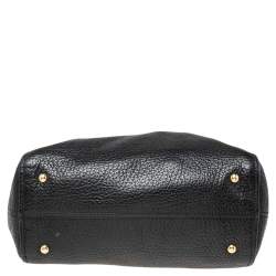 Pre Owned Fendi Black Pebbled Leather Small Chameleon Tote