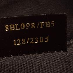 Pre Owned Fendi Brown Zucchino Coated Canvas and Leather Forever Bauletto Boston Bag