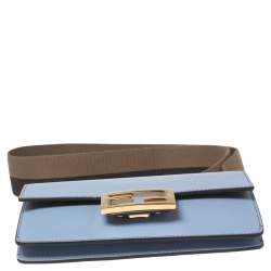 Fendi Lavender Leather Flat Baguette Shoulder Bag