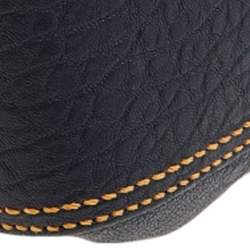 Pre Owned Fendi Dark Blue Patent and Leather B Bis Shoulder Bag
