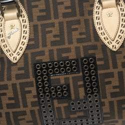 Pre Owned Fendi Brown Zucca Canvas Medium De Jour Bag