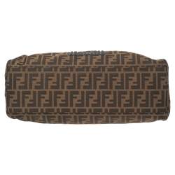 Pre Owned Fendi Brown Zucca Canvas Medium De Jour Bag