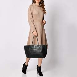 Pre Owned Fendi Black Leather Monster Roll Tote