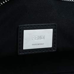 Pre Owned Fendi Black Leather Monster Roll Tote