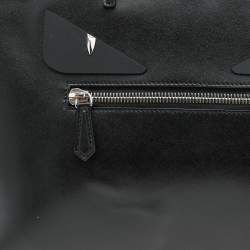 Pre Owned Fendi Black Leather Monster Roll Tote