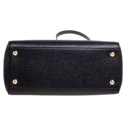 Pre Owned Fendi Black Leather Small 2Jours Tote