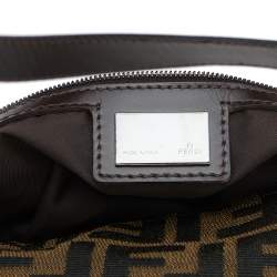 Pre Owned Fendi Brown Tobacco Zucca Mama Baguette