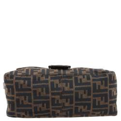 Pre Owned Fendi Brown Tobacco Zucca Mama Baguette