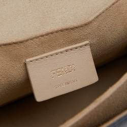 مملوكة مسبقًا حقيبة فندي كان آي جلد منقوش زوكا توباكو/أسود يد علوية صغيرة