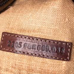 Pre Owned حقيبة كتف فندي باغيت أف أف جلد بني 