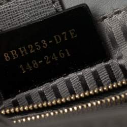 مملوكة مسبقًا حقيبة يد توتس فندي 2جورد جلد رصاصي صغيرة