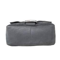 مملوكة مسبقًا Fendi Grey Iridescent Leather Mama Forever Large Flap Shoulder Bag