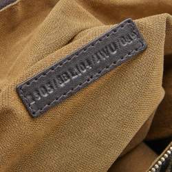Pre Owned Fendi Tobacco Zucca Canvas and Leather Medium Chef Boston Bag