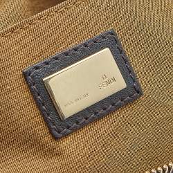 Pre Owned Fendi Tobacco Zucca Canvas and Leather Medium Chef Boston Bag