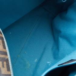 Pre Owned حقيبة يد توتس فندي سبالماتي رول شوبر كانفاس مقوي زوكا مخرم توباكو/ازرق زوكا