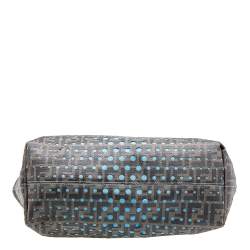 Pre Owned حقيبة يد توتس فندي سبالماتي رول شوبر كانفاس مقوي زوكا مخرم توباكو/ازرق زوكا