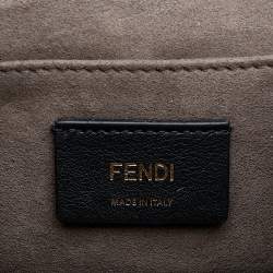 Pre Owned Fendi Red Leather Small Kan I F Shoulder Bag