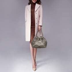 Pre Owned Fendi Grey Selleria Villa Borghese Tote