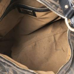 Pre Owned Fendi Tobacco Zucca Canvas And Leather Chef Hobo