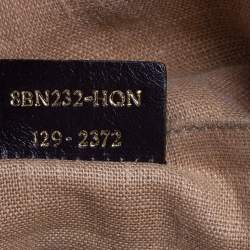 Pre Owned Fendi Red/Multicolor Leather and Fabric Pequin Stripe 2Bag Colorblock Tote