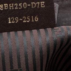 Pre Owned حقيبة يد فندي 2جور إيليت جلد بنية داكنة متوسطة