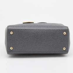 Pre Owned Fendi Grey Leather Mini 2Jours Tote