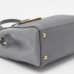 Pre Owned Fendi Grey Leather Mini 2Jours Tote