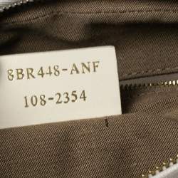 Pre Owned Fendi White FF Zucca Coated Canvas Chef Hobo
