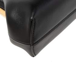 Pre Owned Fendi Black Leather Small First Clutch