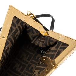 Pre Owned Fendi Black Leather Small First Clutch